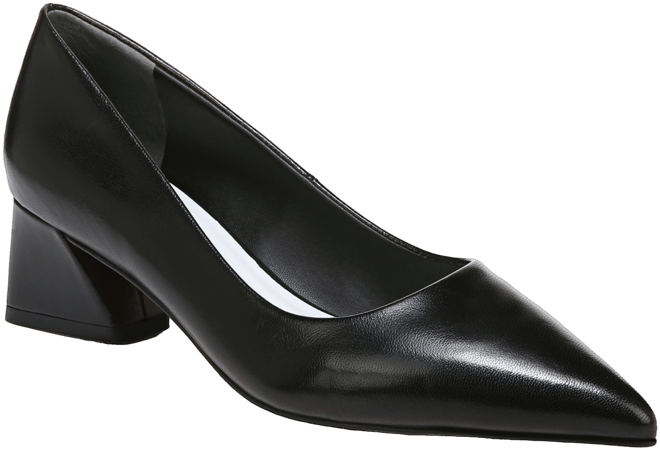Women's Racer Pointed Toe Block Heel Pumps