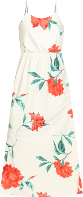 Women's Floral Strap Maxi Dress