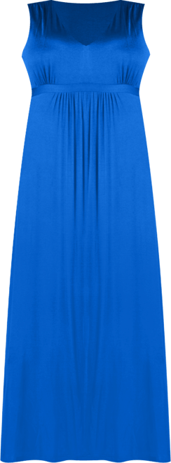 Plus Size Sleeveless Empire Waist Maxi Dress