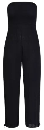 Plus Size Smocked Jumpsuit