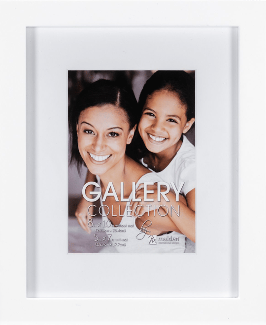 Malden White Matted Gallery Frame, 11x14