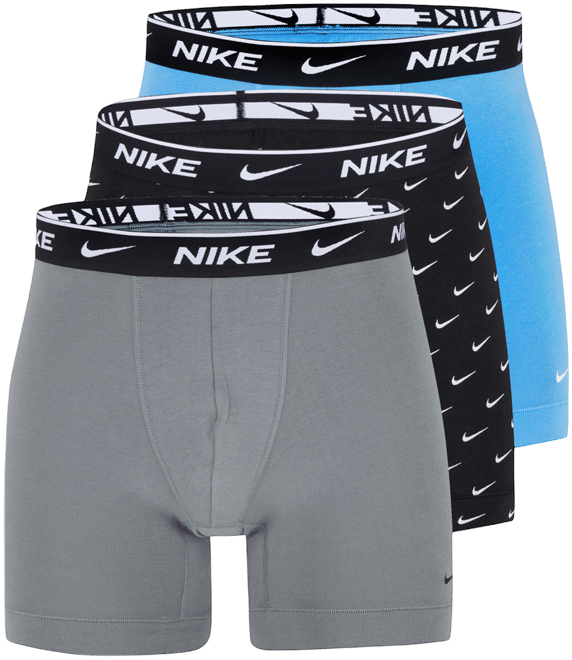 Nike Mens Cotton Pack Brief Boxers Blue Life Style Sports IE