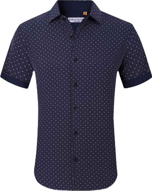 Men's Slim-Fit Geo-Print Performance Shirt