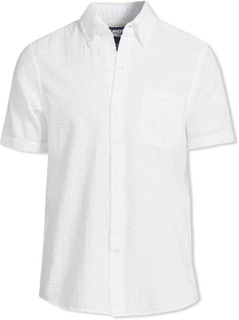 Men's Short Sleeve Seersucker Shirt
