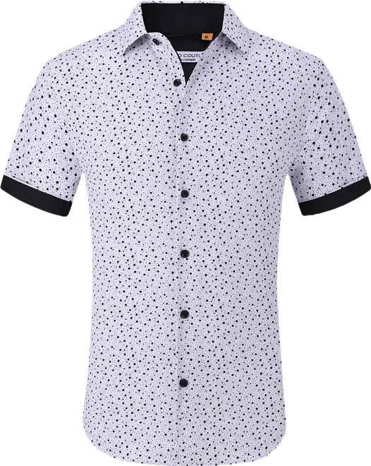 Men's Slim-Fit Geo-Print Performance Shirt