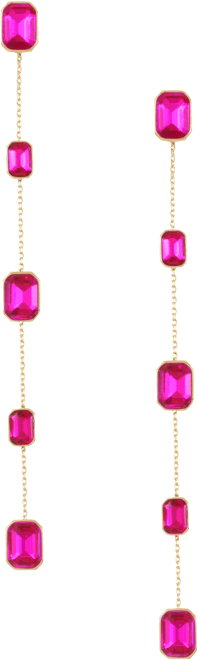 18K Gold Plated Brass Iconic Linear Earrings