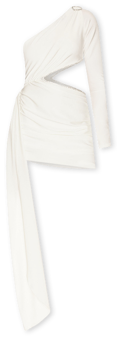 X Revolve One Shoulder Sash Mini Dress