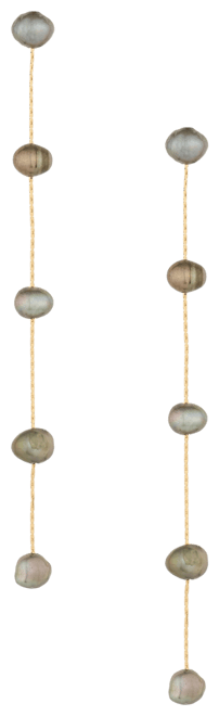 18K Gold Plated Brass Dripping in Freshwater Pearl Earrings