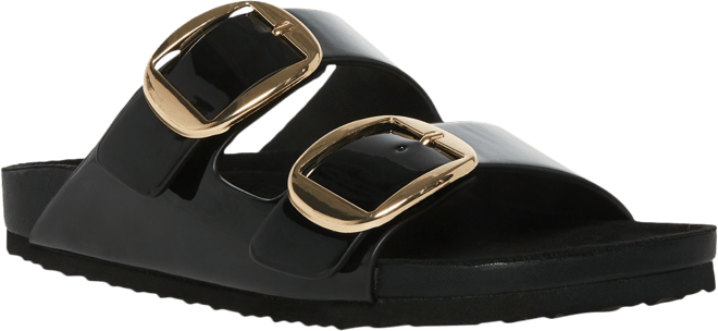 Bodie Buckle Footbed Slide Sandals