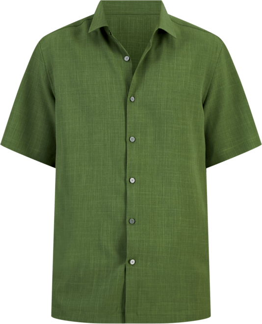 Alfani Men's Solid Short Sleeve Shirt, Created for Macy's - Macy's