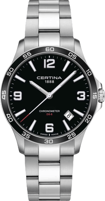 Men's Swiss Ds-8 Stainless Steel Bracelet Watch 42mm