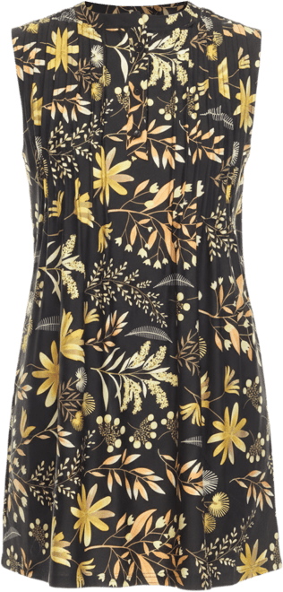 Women's Floral Sleeveless Tunic Top