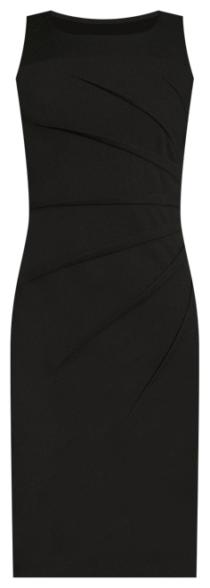 calvin klein sleeveless ruched dress Calvin Klein Sideburst Boat Neck Sleeveless Ruched Pencil Dress