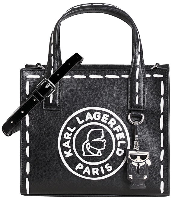 KARL LAGERFELD PARIS Nouveau Leather Small Tote Bag | Dillard's