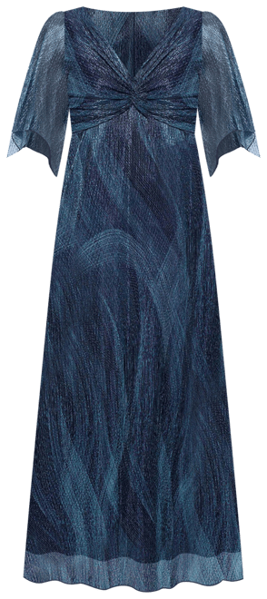 marina metallic flutter sleeve dress MARINA | Dresses | Marina Gold Sequin Flutter Sleeve Dress
