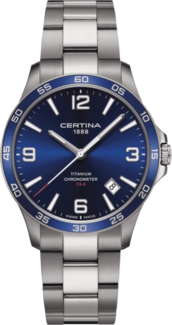 Men's Swiss Ds-8 Titanium Bracelet Watch 42mm