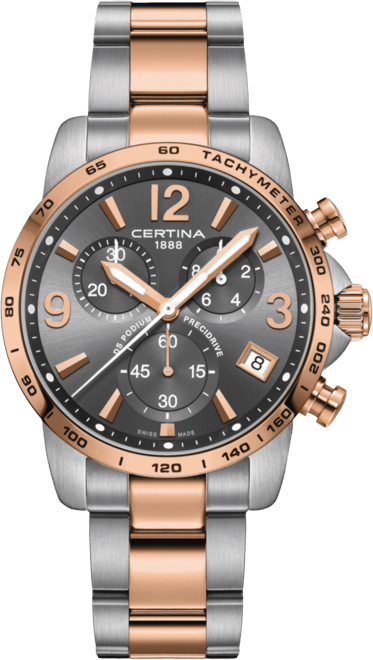 Men's Swiss Chronograph Ds Podium Two-Tone Stainless Steel Bracelet Watch 41mm