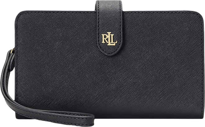 折りたたみ財布 LAUREN RALPH LAUREN Crosshatch Leather Tech Wristlet Lauren Ralph Lauren Crosshatch Leather Tech Wristlet - Macy's