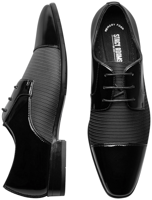 Stacy Adams Pharaoh Patent Cap Toe Lace-Up Formal Oxfords Formal