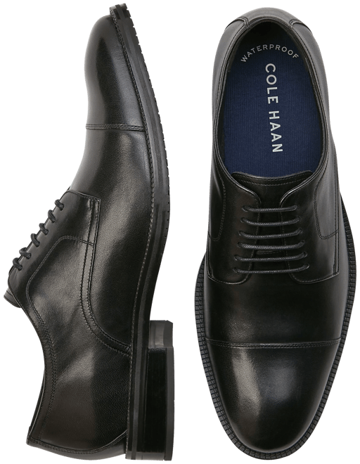 国内配送 COLE HAAN OG MERIDIAN APRON TOE OXFORDS BLACK/BLACK COLE HAAN】 コール ハーン OG MERIDIAN APRON TOE OXFORDS