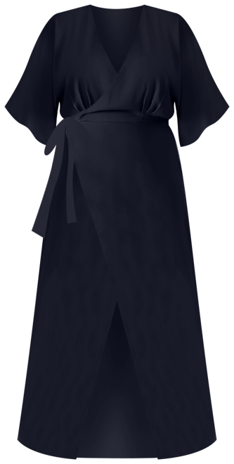 m&s dresses midi Willow Drawstring A Line Midi Dress 5X: 30-32 / Black at Rebdolls