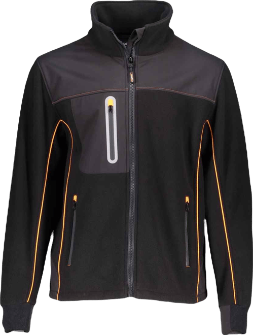 Men's PolarForce Hybrid Fleece Jacket Warm Winter Coat, Lightweight, Flexible, Insulated Performance
