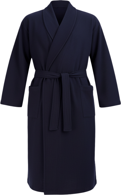 Men's Cotton Waffle Knit Robe