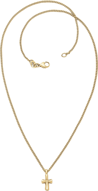 James Avery 14k Gold St. Teresa Cross with 16