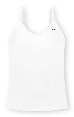 Nike, Tops, Vgc White Nike Tank Top With Built In Bra Size Xl
