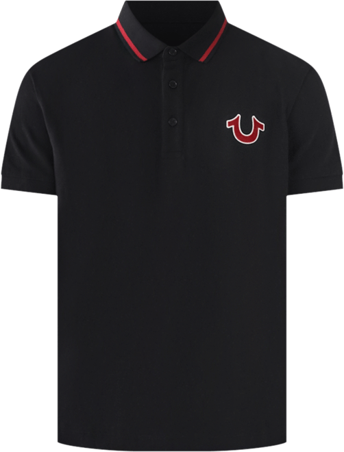 Men's Regular Fit Short Sleeve Buddha Logo Polo Shirt