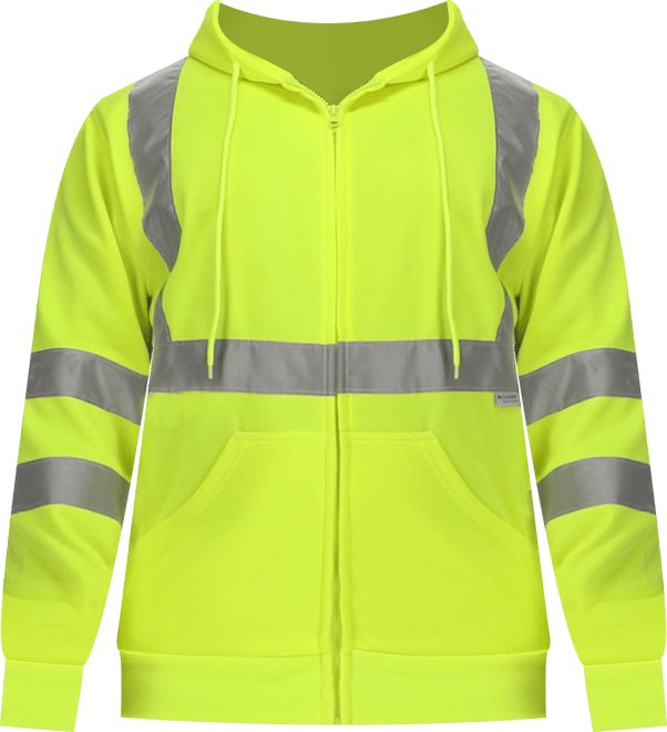Men's HiVis Hooded Sweatshirt