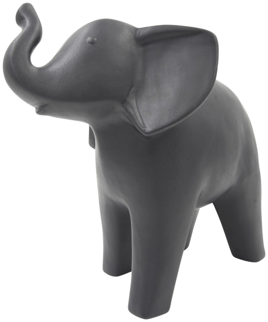 Buy Royal Velvet Elephant Table Decoration Showpiece-Small