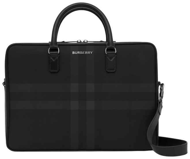 Burberry best sale leather briefcase