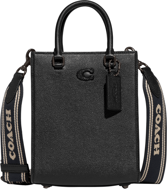 COACH Tote 16 Crossgrain Leather Crossbody Bag - Macy's