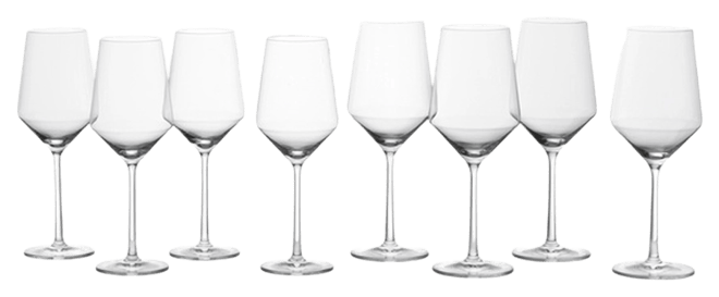 Vintage French Engraved Crystal Dessert Wine Glasses, Set of 8 – Laurier  Blanc