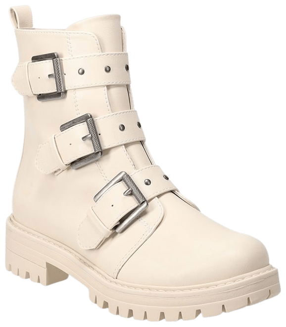 White velcro combat on sale boots