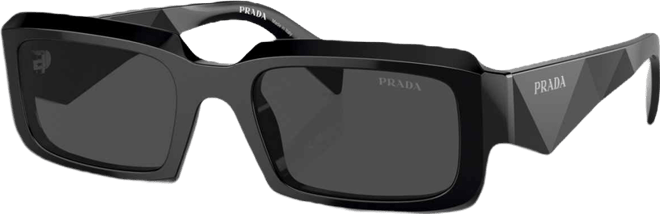 Irregular Low Bridge Men's Sunglasses, Pr 27ZSF