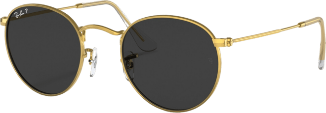 Men's Polarized Sunglasses, Round Metal