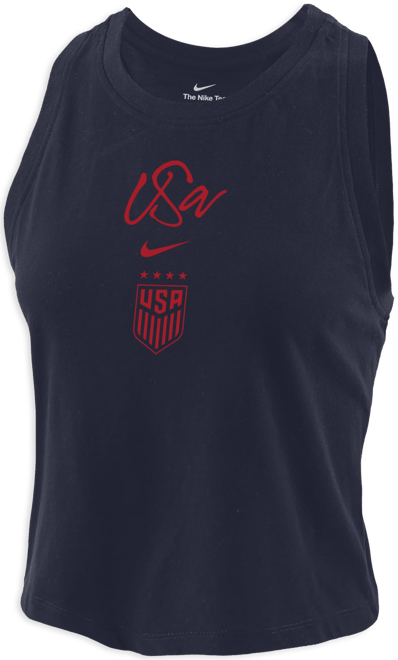 USWNT Women's Nike Soccer Cropped Tank Top