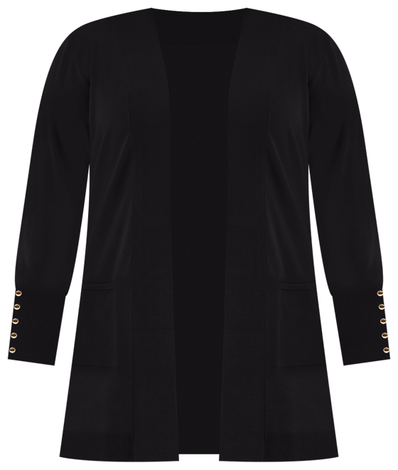 JM Collection Plus Size Open-Front Long-Sleeve Cardigan, Created for Macy's  - Macy's