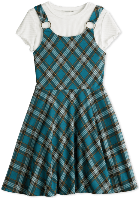 Plaid hotsell jumper dresses