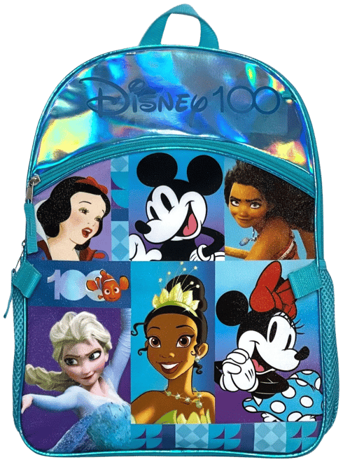 Ruz Mickey Mouse 16 Backpack with Detachable Lunch Box Blue-Red