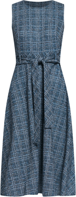 Calvin Klein Women's Tweed Belted A-Line Dress - Macy's