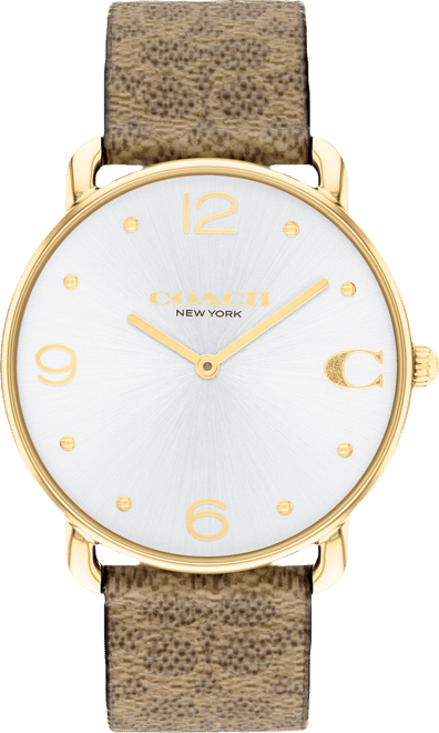 Women's Elliot Signature Tan Canvas Strap Watch, 36mm