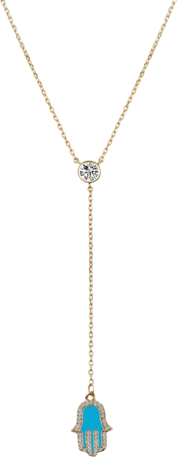 Cubic Zirconia Hamsa Necklace