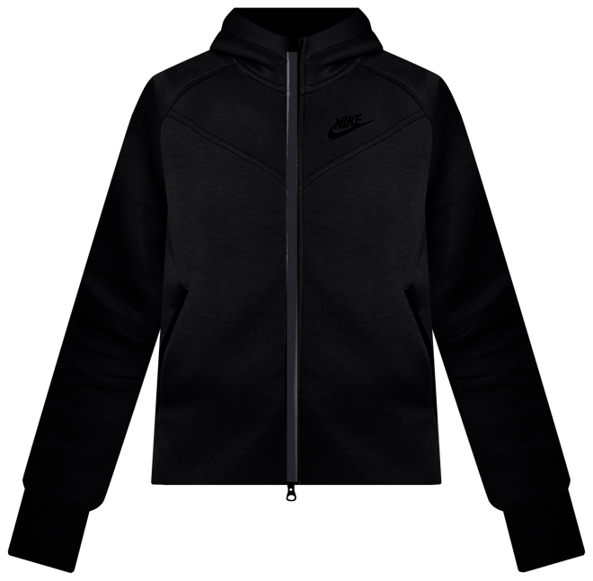 Nike Sportswear Tech Fleece Big Kids' (Girls') Full-Zip Hoodie