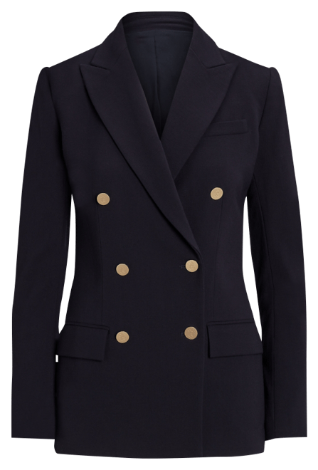 Lauren Ralph Lauren Women's Double-Breasted Wool Crepe