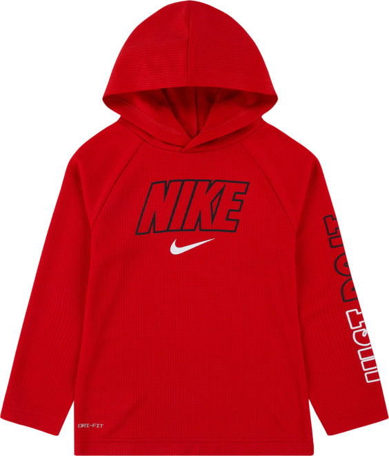 Red nike best sale dri fit hoodie