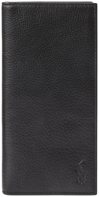 Men's Pebbled Leather Narrow Wallet