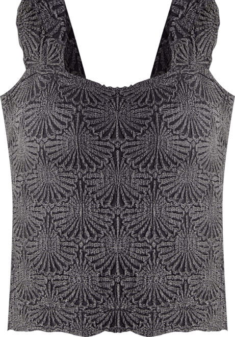 Women's Love Letter Jacquard Camisole Top
